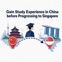 Students beginning their diploma journey through an overseas exchange programme in China
